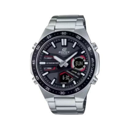 Casio Edifice EFV-C110D-1A4V Silver Stainless Steel Band Digital-Analog Men Watch